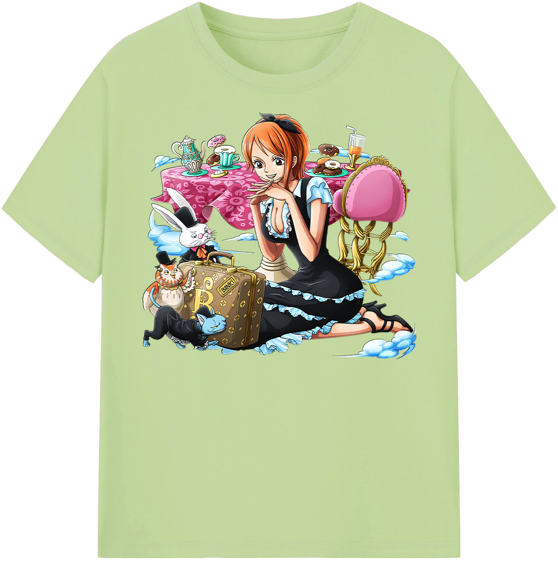 ワンピース ナミ ONE PIECE Nami 綿100％半袖Tシャツ（フロントプリント）